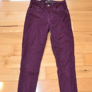 levis purple hi rise skinny corduroy pants 4 27